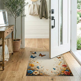 Butterfly Floral Vintage Area Rug