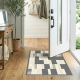 Modern Geometric Grey No. 5 Area Rug