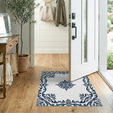 Exquisite Blue Persian Medallion Area Rug