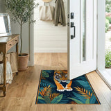 Multi-color and Patterns Prowling Tiger Jungle Area Rug