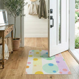 Vibrant Multi-Color Circles Area Rug