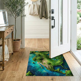 Lush North America Landscape Area Rug
