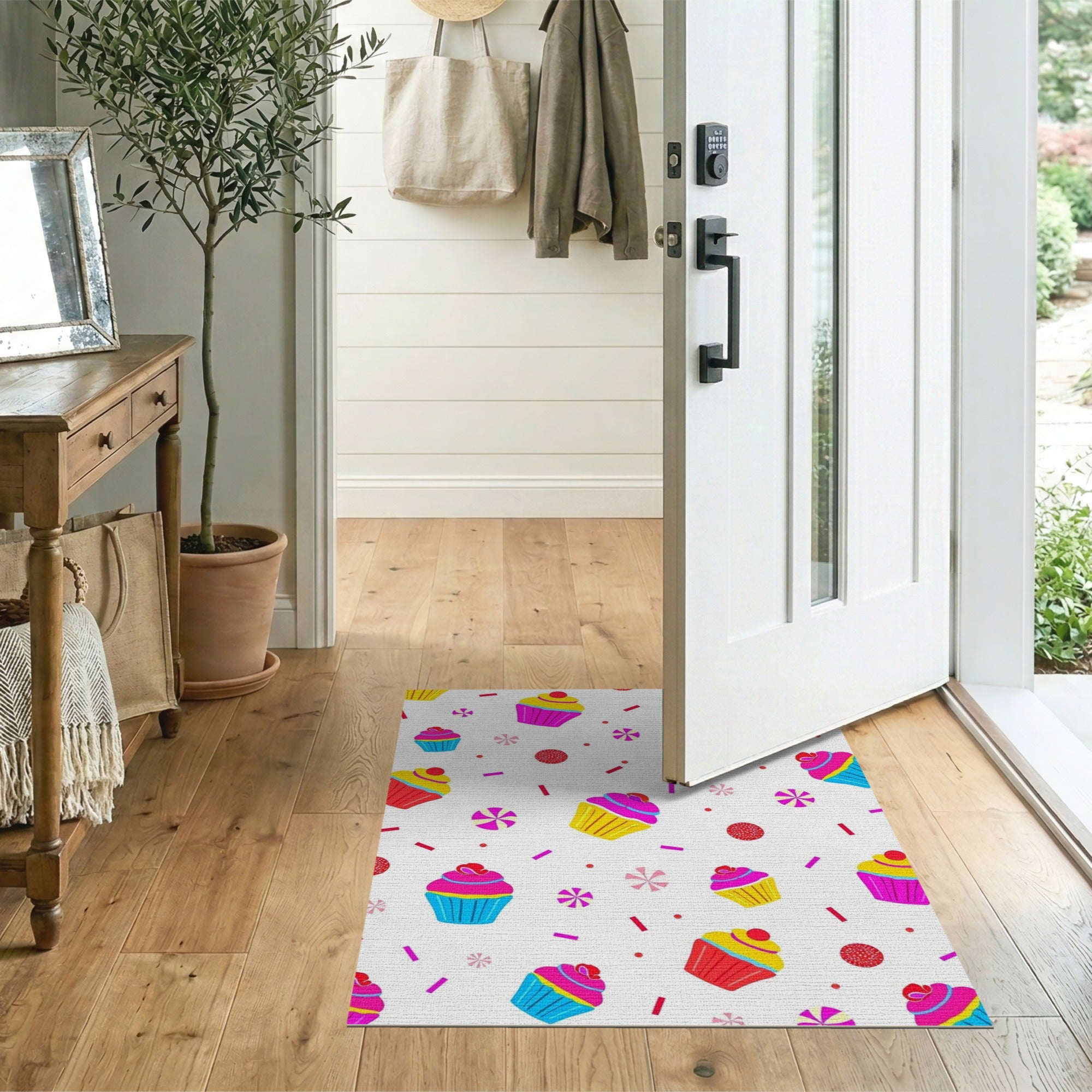 Cupcake Sprinkle Party Area Rug