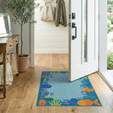 Ocean ABC Alphabet Kids Area Rug