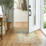Golden Medallion Traditional Persian Area Rug