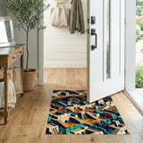 Isometric Pueblo Village Area Rug