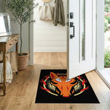 Fiery Fox Mask Area Rug
