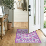 Purple Floral Vintage No. 2 Area Rug