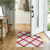 Bold Black Bold Red Black Plaid Area Rug