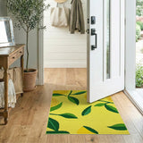 Sunny Lemon Grove Yellow Area Rug