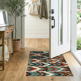 Bold Multi-Color Arrow Southwestern Rug