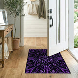 Purple Swirl Mandala Area Rug