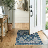 Traditional Persian Navy Persian Medallion Area Rug