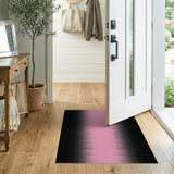 Modern Pink Black Halftone Gradient Area Rug