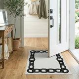 Nautical Rope Chain Border Rug