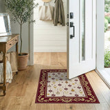Ornate Gold Lantern Star Area Rug