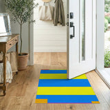 Vibrant Multi-color and Patterns Vibrant Multi-Color Geometric Block Area Rug