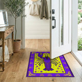 Purple Lobster Coastal Area Rug