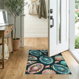 Iridescent Abalone Seashell Area Rug