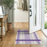 Purple Plaid Checkered Area Rug