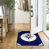 Navy Compass Rose Area Rug