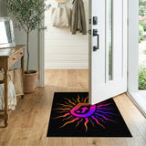 ODIKA Vibrant Flame Arrow Multi-Color Area Rug