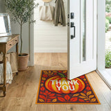 Pumpkin Thank You Autumn Area Rug