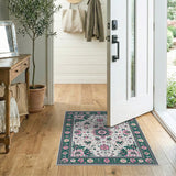 Traditional Persian Floral Medallion Area Rug