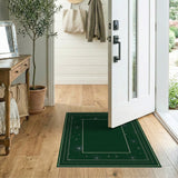 Starry Emerald Border Area Rug