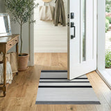 Bold Black White Striped No. 24 Area Rug