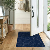 Navy Geometric Starfield Area Rug