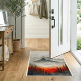 Red Mountain Sunset Area Rug