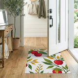 Multi-color and Patterns Red Apple Fruit Pattern Area Rug