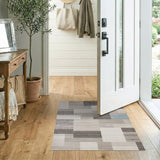 Geometric Modern Grey Modern Geometric Grey Block Area Rug