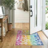 Tropical Pride Distressed Stamp Area Rug