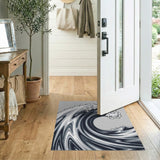 ODIKA Modern Great Wave Washable Rug - Non-Slip Low Pile Area Rug