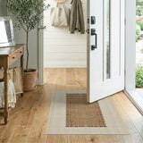 Brown Tan Geometric Dot Area Rug