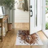 Majestic Spotted Deer Antler Area Rug