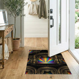 Rainbow Theater Arch Gold Area Rug