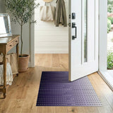 Purple Gradient Line Modern Area Rug