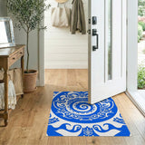 Intricate Blue Persian Swirl Area Rug