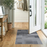 Geometric Modern Block Modern Grey Geometric Block Area Rug