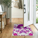 Kawaii Purple-Haired Anime Girl Sakura Area Rug
