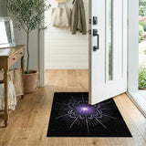 Purple Cosmic Starburst Area Rug