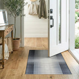 Geometric Modern Black and White Black White Vertical Stripe Geometric Area Rug
