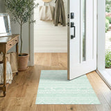 Green Heritage Tribal Elephant Area Rug