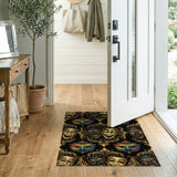 Vibrant Gold Mask Area Rug