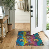 Vibrant Compass Travel Area Rug