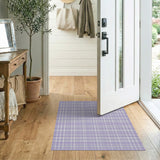 Geometric Modern Purple Purple Plaid Geometric Area Rug