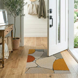Pebble Mosaic Multi-Color Geometric Area Rug